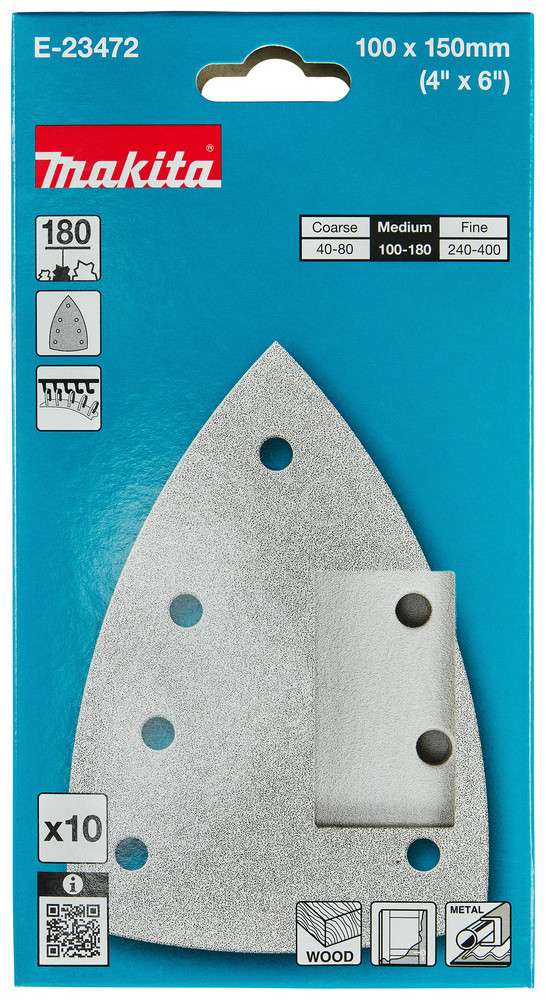 MAKITA PAPIER BRÚSNY DELTA P180 100X150MM E-23472