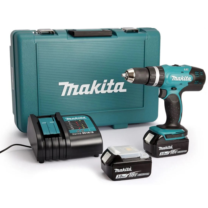 MAKITA SKRUTKOVAČ AKUMULÁTOROVÝ  VŔTACÍ DDF453RFE 18V 3AH