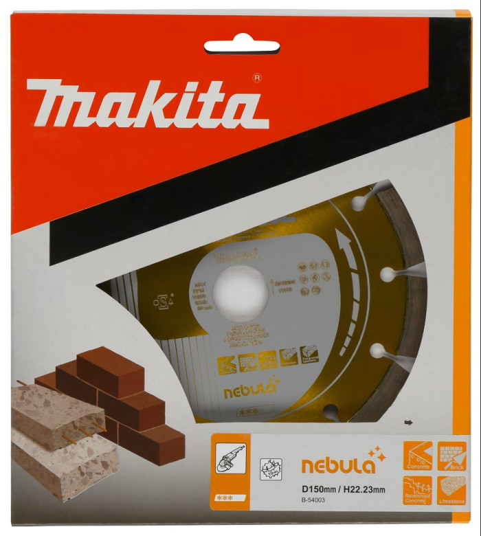 MAKITA KOTÚČ DIAMANTOVÝ 150X22 23MM B-54003