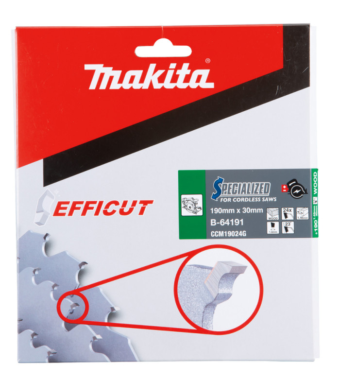 MAKITA KOTÚČ PÍLOVÝ EFFICUT 190/30MM 24Z B-64191