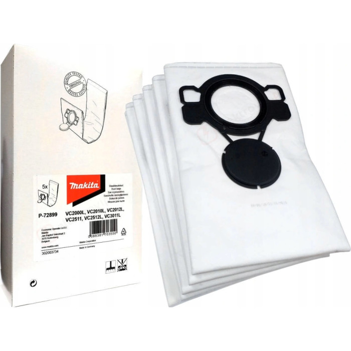 MAKITA VRECKO TEXTILNÉ FILTRAČNÉ NA PRACH VC2010L/446 5KS P-72899
