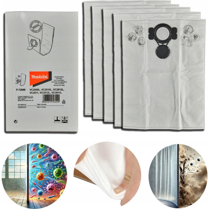 MAKITA VRECKO TEXTILNÉ FILTRAČNÉ NA PRACH VC2010L/446 5KS P-72899