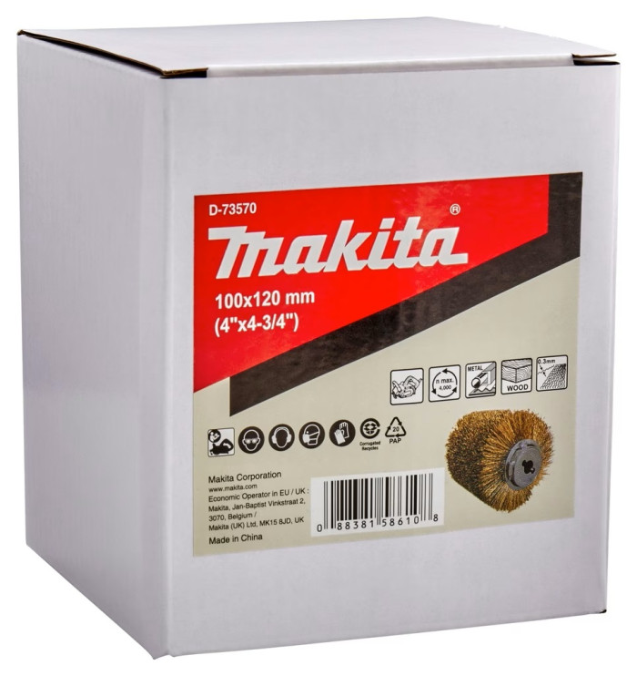 MAKITA KEFA VALCOVÁ OCEĽOVÁ 0.3MM 100X120MM D-73570
