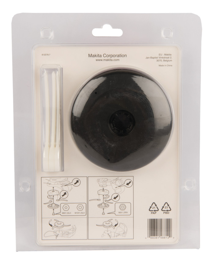 MAKITA HLAVA ŽACIA 2-LANKOVÁ S PLASTOVÝMI NOŽMI 198383-1