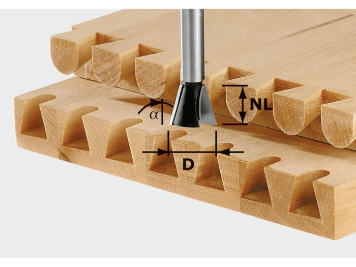 FESTOOL FRÉZA DRÁŽKOVACIA HWS8/D13.8/13.5/15°