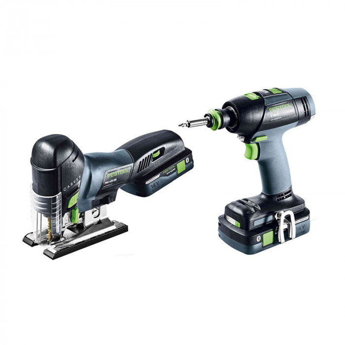 FESTOOL AKU SKRUTKOVAČ VŔTACÍ T18+3 / PÍLA PRIAMOČIARA PSC420EB I-SET 18V