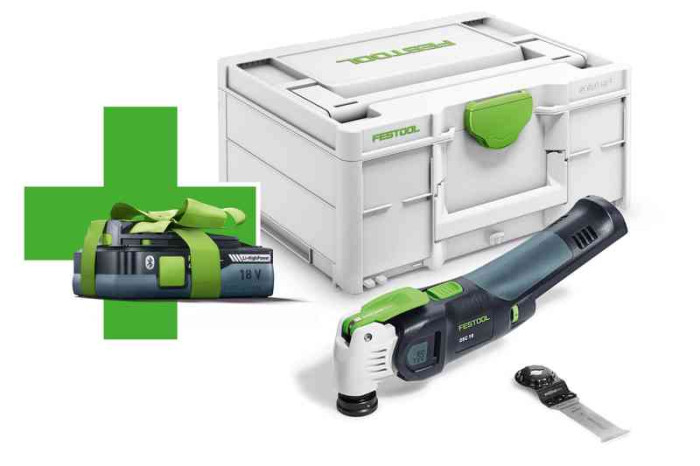 FESTOOL NÁRADIE OSCILAČNÉ AKUMULÁTOROVÉ VECTURO OSC 18 E - BASIC - 4,0 577033