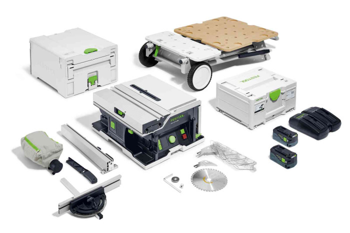 FESTOOL PÍLA STOLOVÁ AKUMULÁTOROVÁ OKRUŽNÁ CSC SYS 50 EBI-SET