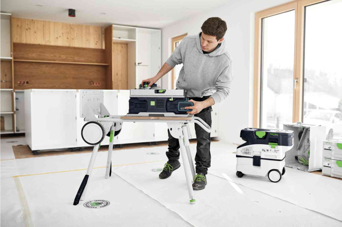 FESTOOL PÍLA STOLOVÁ AKUMULÁTOROVÁ OKRUŽNÁ CSC SYS 50 EBI-SET