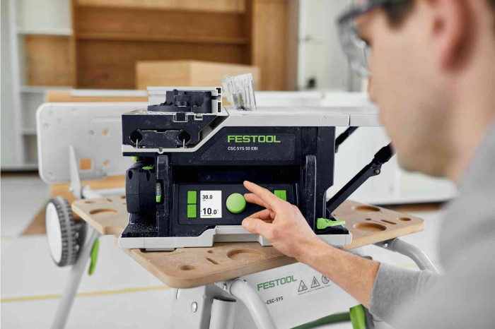 FESTOOL PÍLA STOLOVÁ AKUMULÁTOROVÁ OKRUŽNÁ CSC SYS 50 EBI-SET