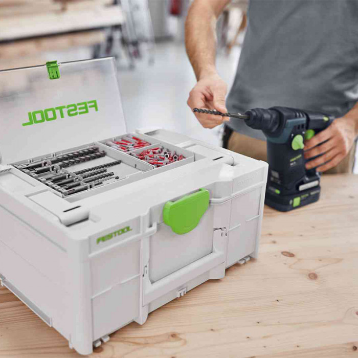 FESTOOL VRTÁKY KAZETA BKS SYS3 D5-12 SDS ? 5 3X6 8 10 12 MM