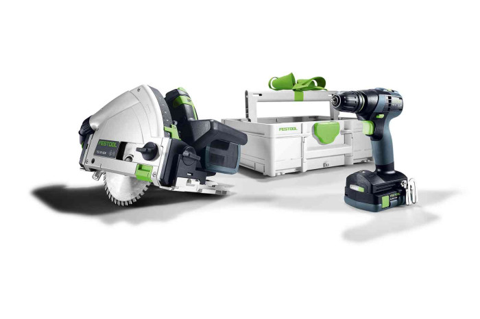 FESTOOL SADA NA REZANIE A VŔTANIE AKUMULÁTOROVÉ KOMBO TSC55K TXS18 TBM137 578024