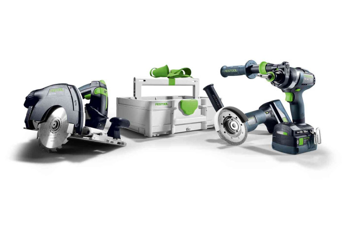 FESTOOL SADA PRE DREVOSTAVBY AKUMULÁTOROVÉ KOMBO HKC55 TPC18 AGC18 TBM137 578025