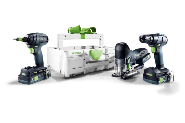 FESTOOL SADA NA MONTÁŽNE PRÁCE AKUMULÁTOROVÉ KOMBO TID18 TXS18 PSC420 TBM137 578026