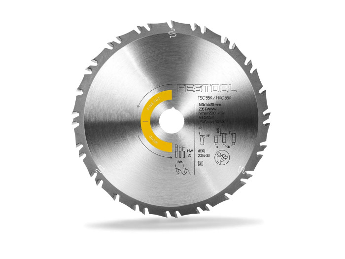 FESTOOL KOTÚČ PÍLOVÝ 160/1.6/20MM FWWW35 578586