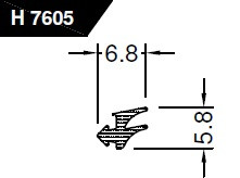 Krídlová okapnica GUTMANN FP7605, TESNENIE ČIERNE