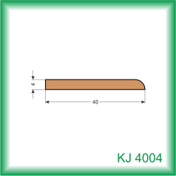 LIŠTA DREVENÁ PROFILOVÁ KJ4004 090 2.5M