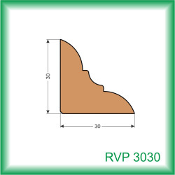 LIŠTA DREVENÁ VNÚTORNÁ ROHOVÁ RVP3030 103 2.5M