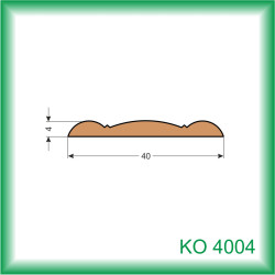 LIŠTA DREVENÁ KRYCIA OZDOBNÁ KO4004 028 2.5M