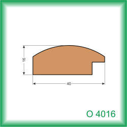 LIŠTA DREVENÁ RÁMOVÁ O4016 036 2.5M
