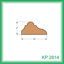 LIŠTA DREVENÁ KRYCIA PROFIL KP2814 062 2.5M