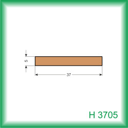 LIŠTA DREVENÁ H3705 067 2.5M