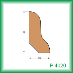 LIŠTA DREVENÁ PODLAHOVÁ P4020 076 2.5M