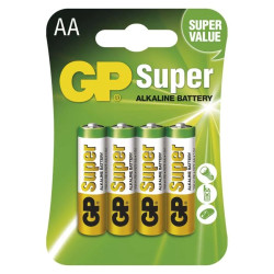 BATÉRIA ALKALICKÁ GP SUPER LR6 AA 4KS BA1321 1013214000