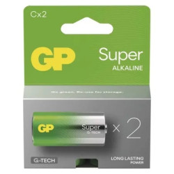 BATÉRIA ALKALICKÁ GP SUPER C X 2 LR14 2KS B01312 1013322200