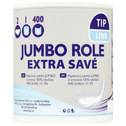 TIP LINE UTIERKY KUCHYNSKÉ JUMBO 2 VRSTVOVÉ 400 UTRETÍ