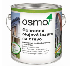 OSMO LAZÚRA OCHRANNÁ OLEJOVÁ 729 JEDĽOVÁ ZELEŇ 0.75L