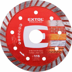 EXTOL KOTÚČ REZNÝ DIAMANTOVÝ TURBO LL 115/22.2MM