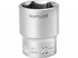 FORTUM HLAVICA NÁSTRČNÁ 1/2'' 22MM