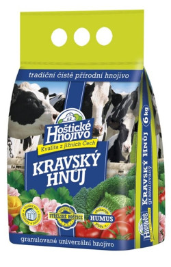 HOŠTICKÉ HNOJIVO HNOJ KRAVSKÝ 6KG