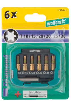 WOLFCRAFT BITY SKRUTKOVACIE TX10-30 7DIELNY BOX 2964000
