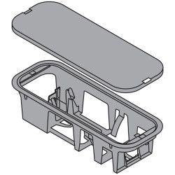 BLUM Z10NG000 SERVO DRIVE DRŽIAK TRAFA UPEVNENIE NA DNO TMAVO ŠEDÝ