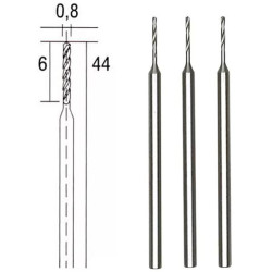 PROXON VRTÁK ŠPIRÁLOVÝ 0.8MM 3KS 28852P