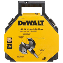 DEWALT VRTÁKY DO DREVA FORSTNEROVÉ SADA 25 - 65MM 8KS DT4593