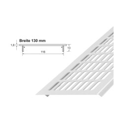 MRIEŽKA ALU 130 - 1000MM BIELA